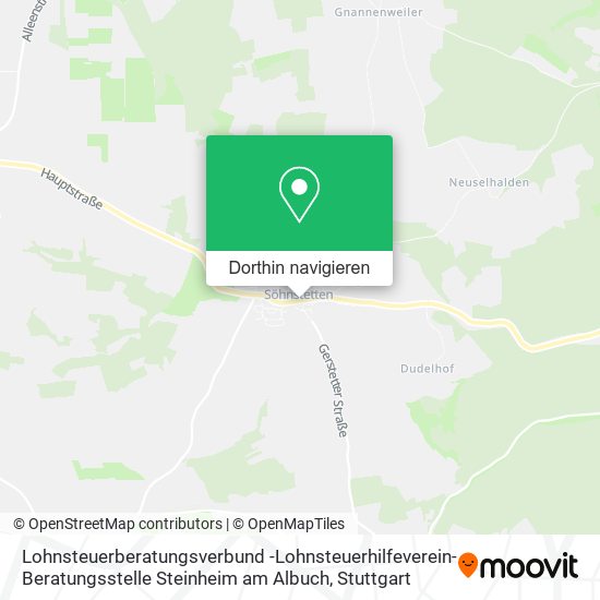 Lohnsteuerberatungsverbund -Lohnsteuerhilfeverein- Beratungsstelle Steinheim am Albuch Karte