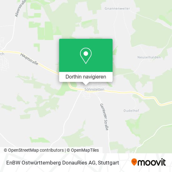 EnBW Ostwürttemberg DonauRies AG Karte