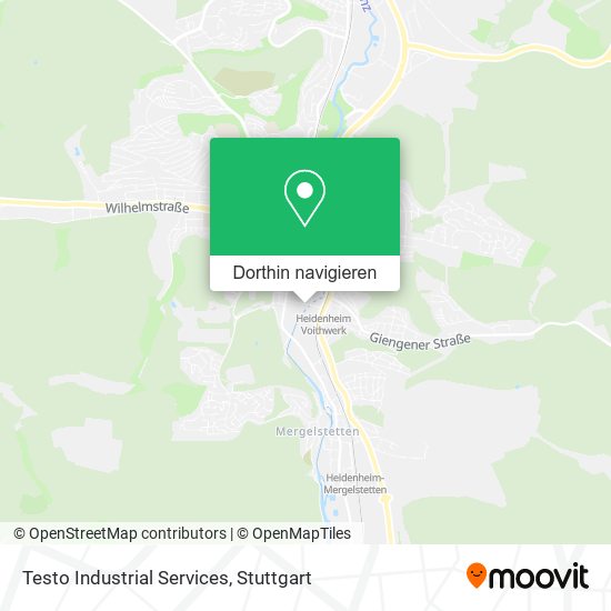 Testo Industrial Services Karte