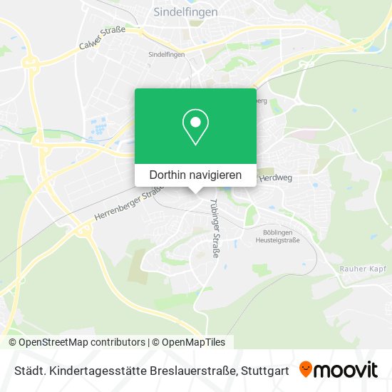 Städt. Kindertagesstätte Breslauerstraße Karte