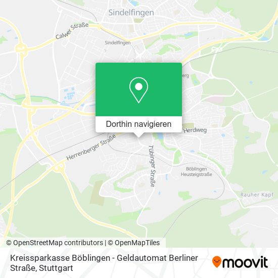 Kreissparkasse Böblingen - Geldautomat Berliner Straße Karte