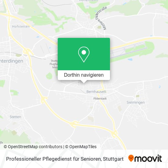 Professioneller Pflegedienst für Senioren Karte