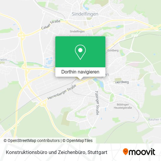 Konstruktionsbüro und Zeichenbüro Karte