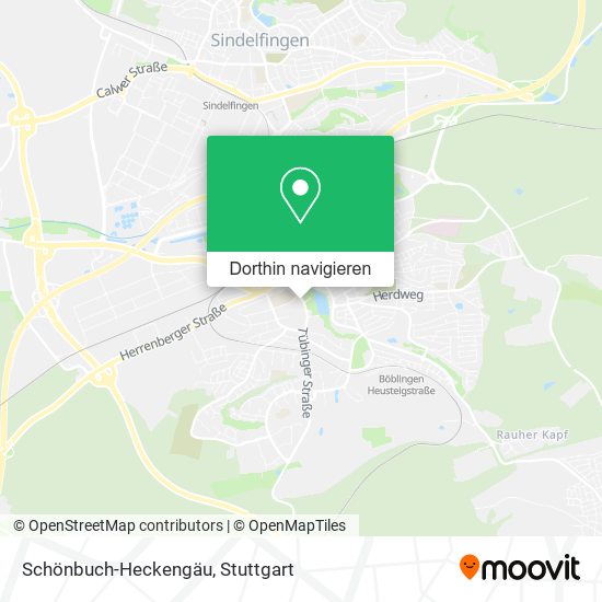 Schönbuch-Heckengäu Karte