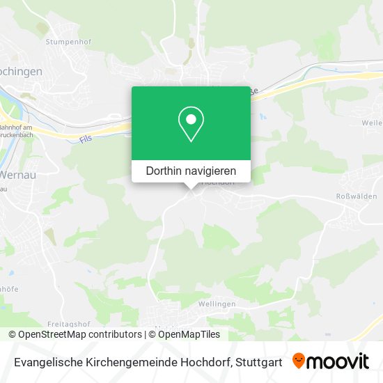 Evangelische Kirchengemeinde Hochdorf Karte