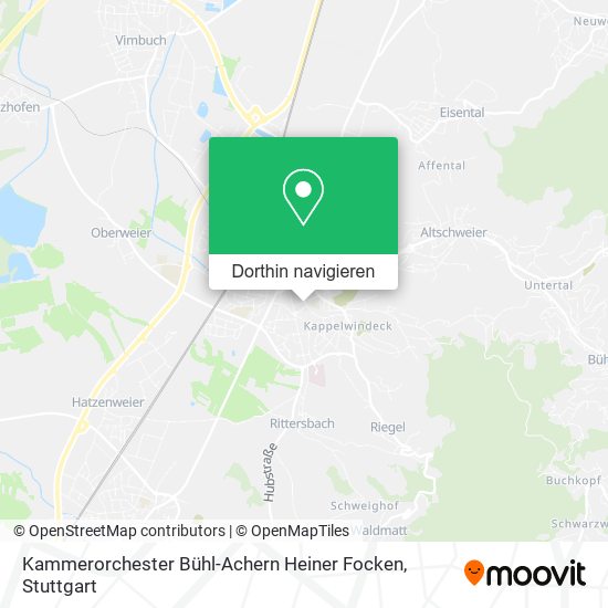 Kammerorchester Bühl-Achern Heiner Focken Karte