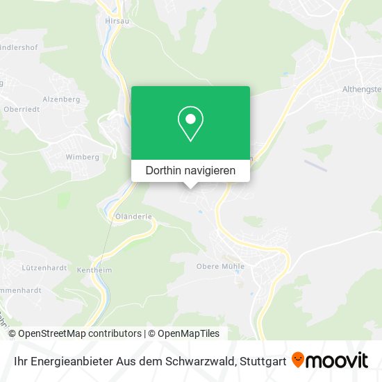 Ihr Energieanbieter Aus dem Schwarzwald Karte