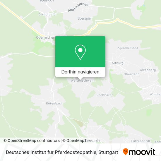 Deutsches Institut für Pferdeosteopathie Karte