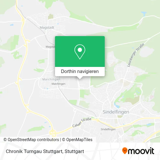 Chronik Turngau Stuttgart Karte