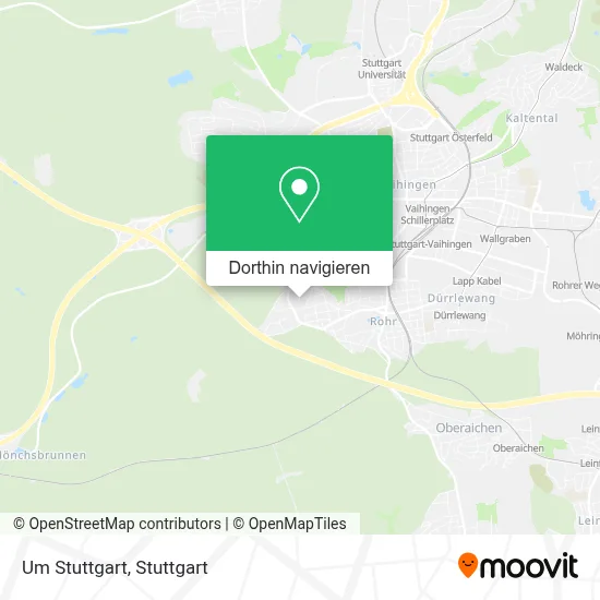 Um Stuttgart Karte