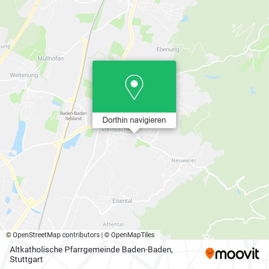 Altkatholische Pfarrgemeinde Baden-Baden Karte