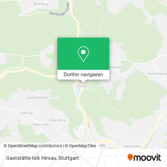 Gaststätte Isik Hirsau Karte