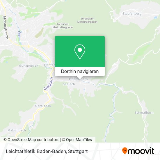 Leichtathletik Baden-Baden Karte