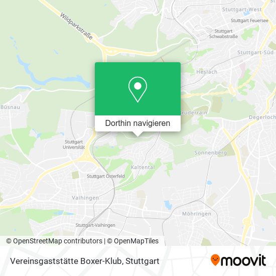 Vereinsgaststätte Boxer-Klub Karte