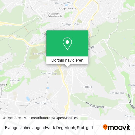 Evangelisches Jugendwerk Degerloch Karte