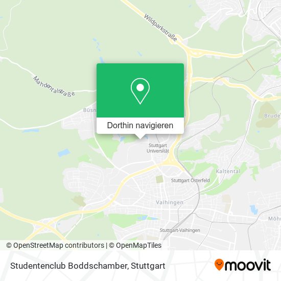 Studentenclub Boddschamber Karte