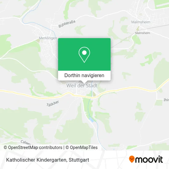 Katholischer Kindergarten Karte