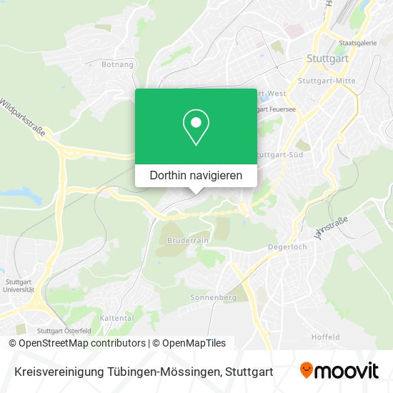 Kreisvereinigung Tübingen-Mössingen Karte