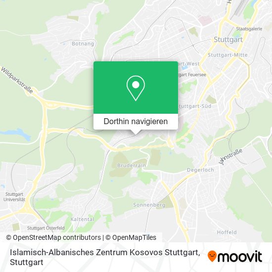 Islamisch-Albanisches Zentrum Kosovos Stuttgart Karte