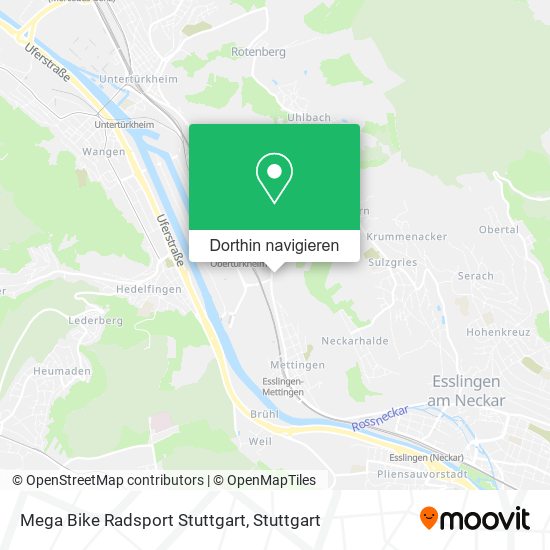 Mega Bike Radsport Stuttgart Karte
