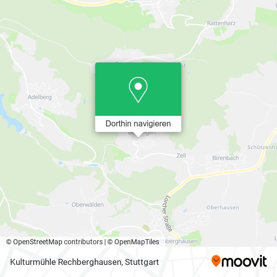 Kulturmühle Rechberghausen Karte