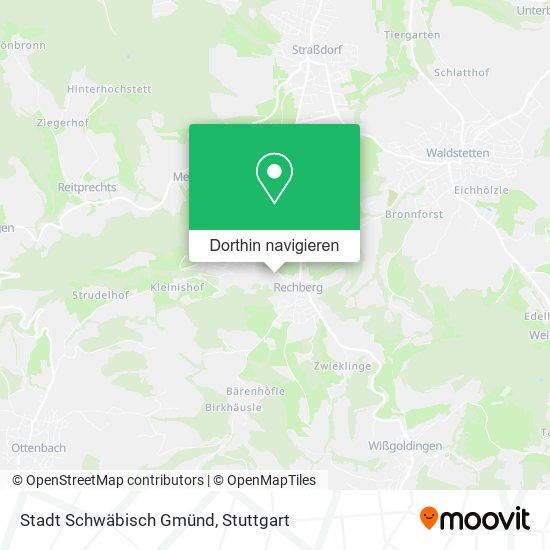 Stadt Schwäbisch Gmünd Karte