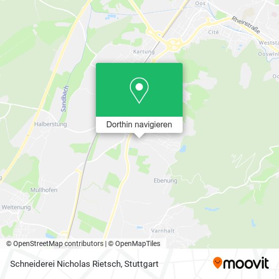 Schneiderei Nicholas Rietsch Karte