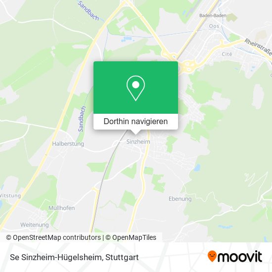 Se Sinzheim-Hügelsheim Karte