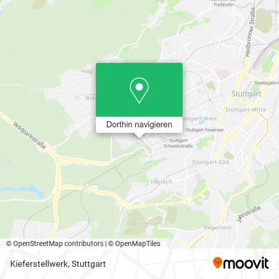 Kieferstellwerk Karte