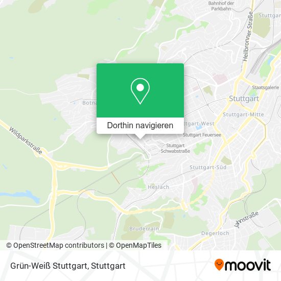 Grün-Weiß Stuttgart Karte