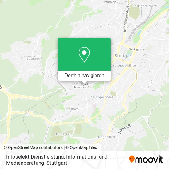 Infoselekt Dienstleistung, Informations- und Medienberatung Karte