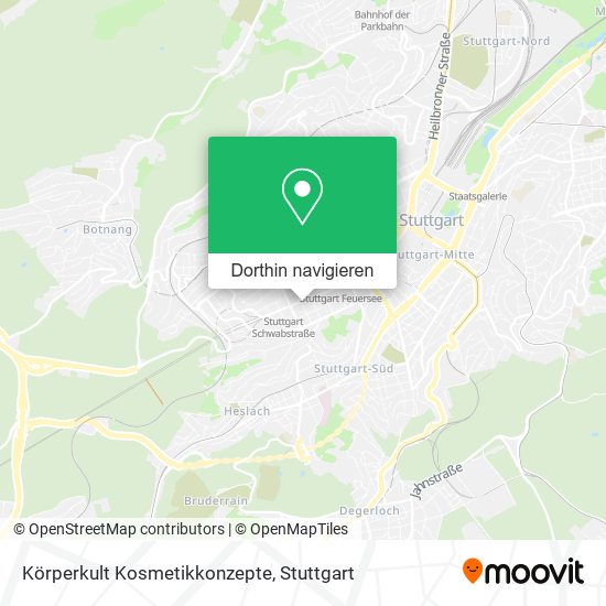Körperkult Kosmetikkonzepte Karte