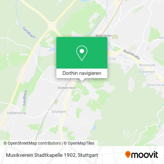 Musikverein Stadtkapelle 1902 Karte