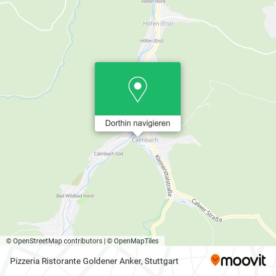 Pizzeria Ristorante Goldener Anker Karte
