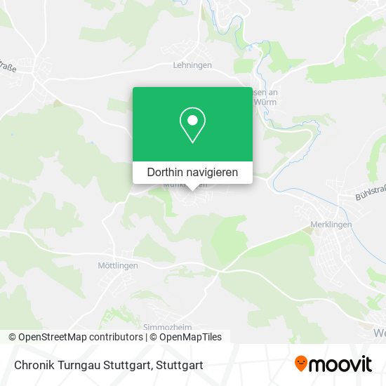 Chronik Turngau Stuttgart Karte