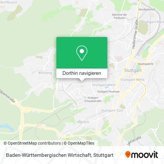 Baden-Württembergischen Wirtschaft Karte