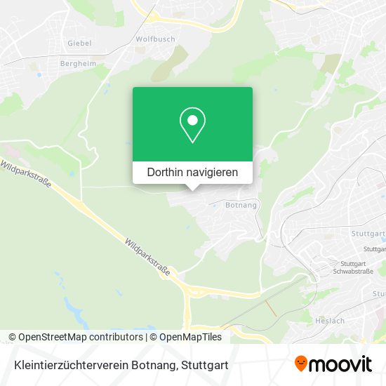 Kleintierzüchterverein Botnang Karte