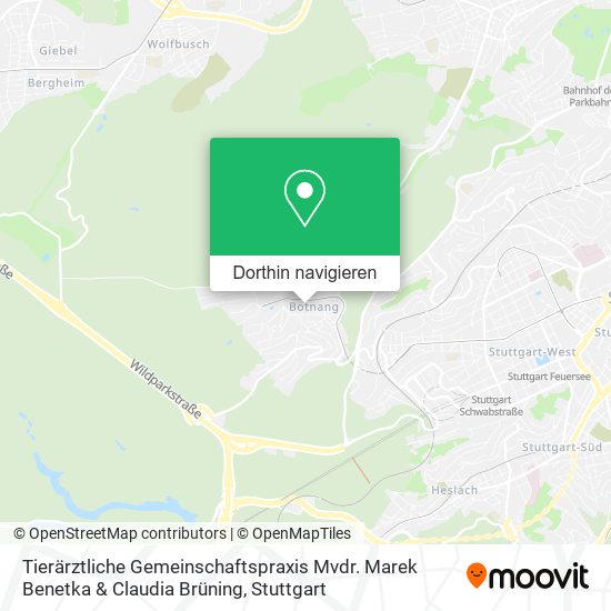 Tierärztliche Gemeinschaftspraxis Mvdr. Marek Benetka & Claudia Brüning Karte