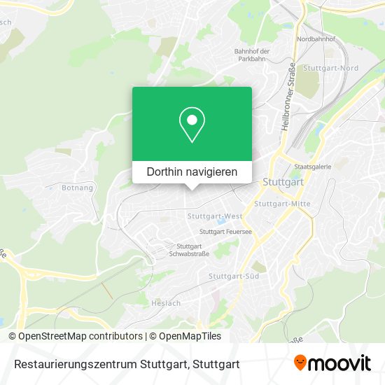 Restaurierungszentrum Stuttgart Karte