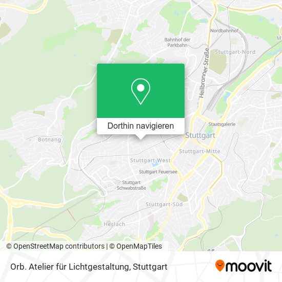 Orb. Atelier für Lichtgestaltung Karte