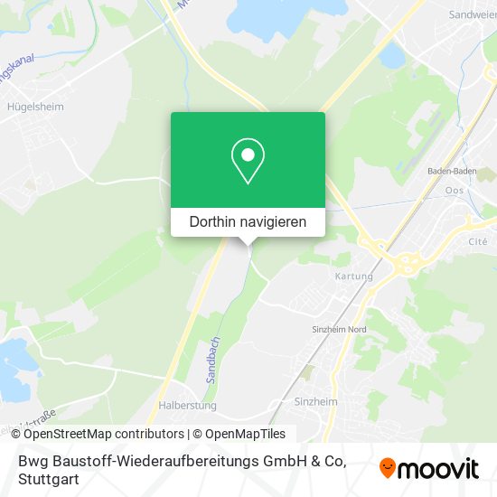 Bwg Baustoff-Wiederaufbereitungs GmbH & Co Karte