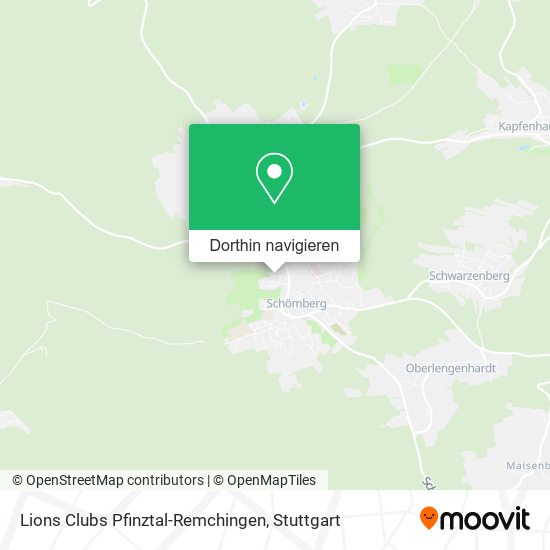 Lions Clubs Pfinztal-Remchingen Karte