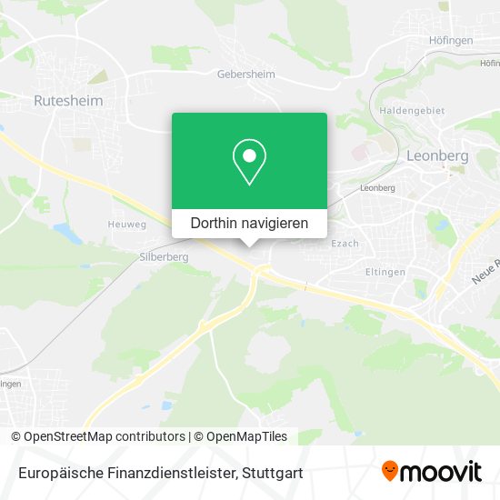 Europäische Finanzdienstleister Karte