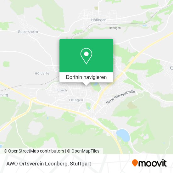 AWO Ortsverein Leonberg Karte