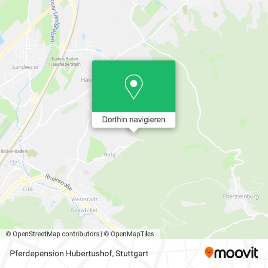 Pferdepension Hubertushof Karte