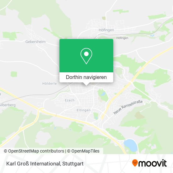 Karl Groß International Karte