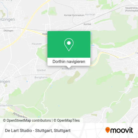 De Lart Studio - Stuttgart Karte