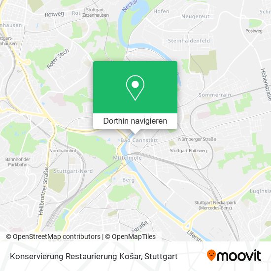 Konservierung Restaurierung Košar Karte