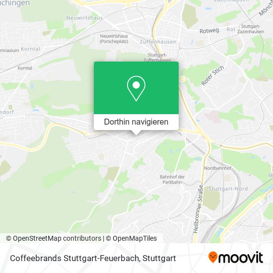 Coffeebrands Stuttgart-Feuerbach Karte