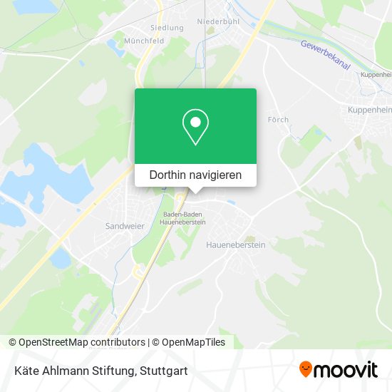 Käte Ahlmann Stiftung Karte
